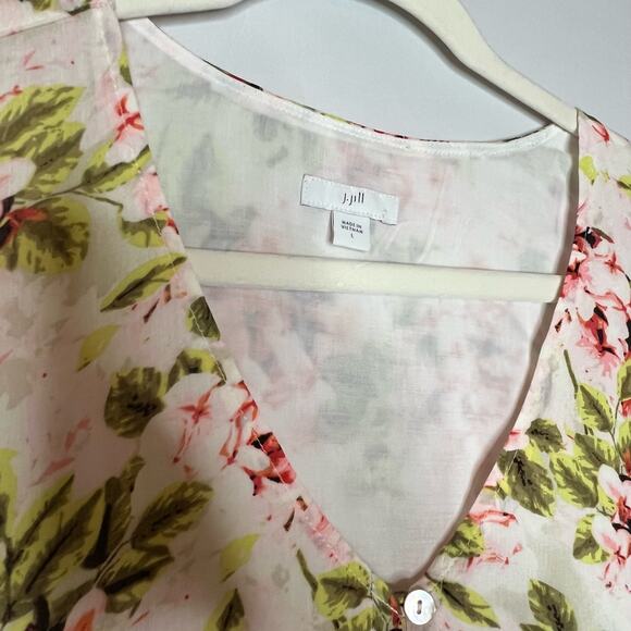 J. Jill Dresses J. Jill Pebble Hydrangea Floral Midi Dress Size Large - Picture 7 of 8